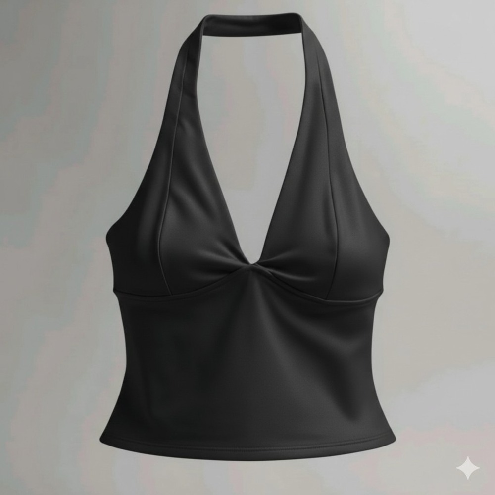 New Intimately Free People Still Here Black Halter Top Women's XS NWT Boho Chic